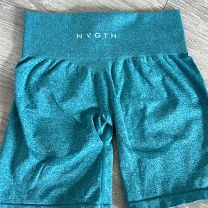 Nvgtn contour shorts in teal